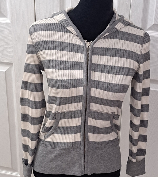 Levi's Waffle Knit Striped  Jacket  Size S - Picture 1 of 12